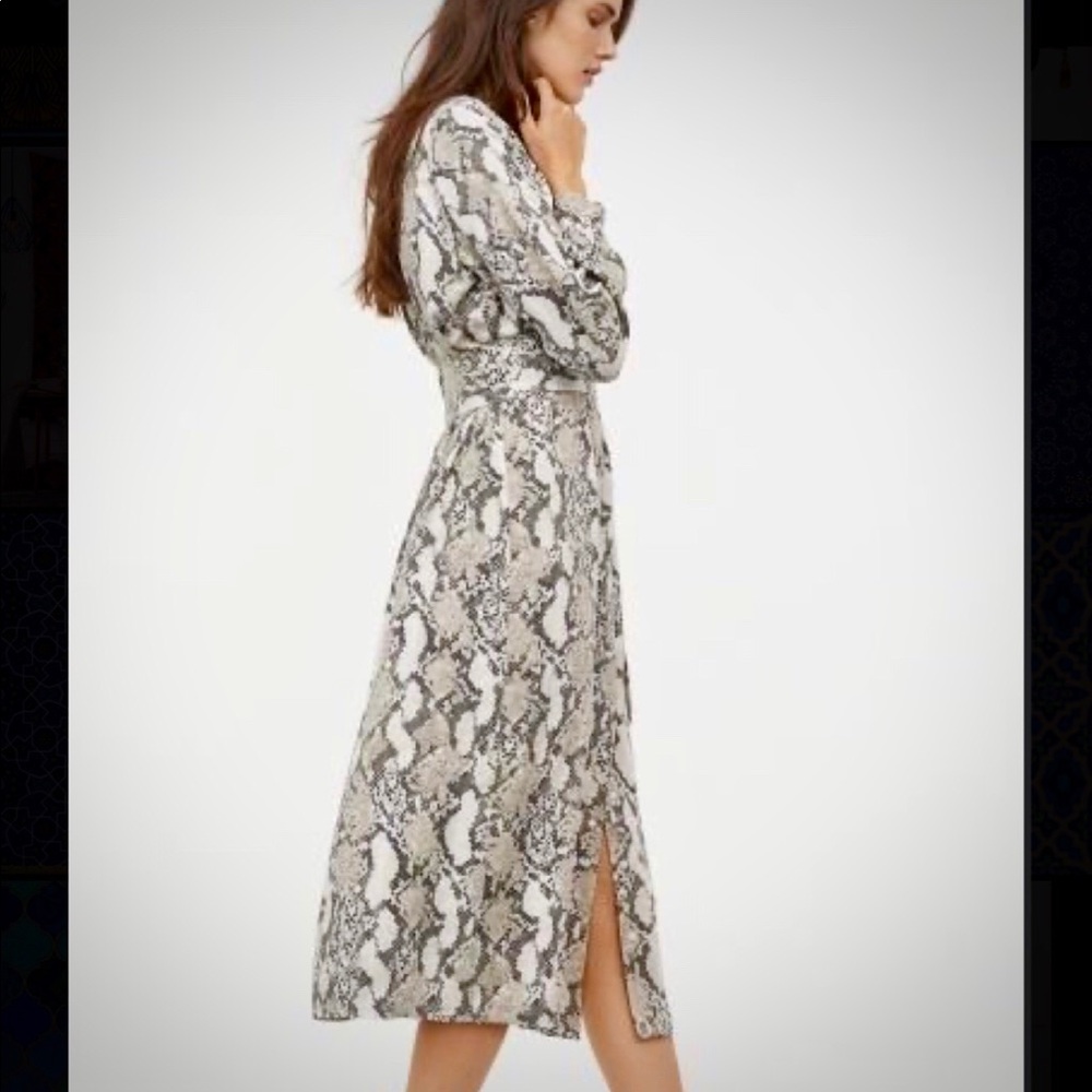 H&M Snakeskin wrap dress